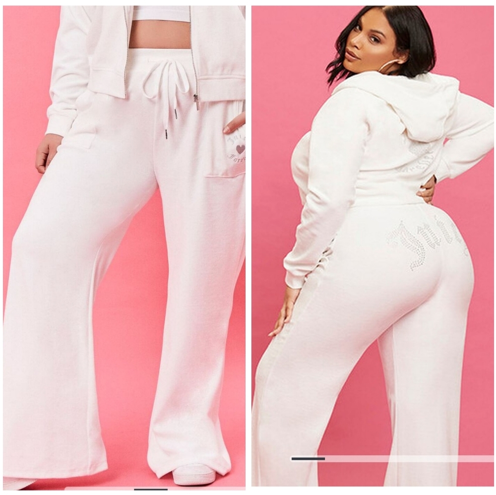 NWT Forever 21 x Juicy Couture Flare Velour Track Pants